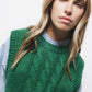 Gilet in maglia strutturata