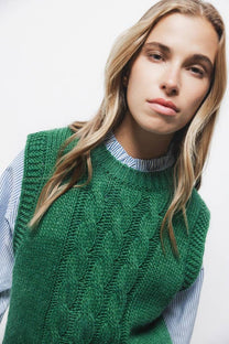 Gilet in maglia strutturata