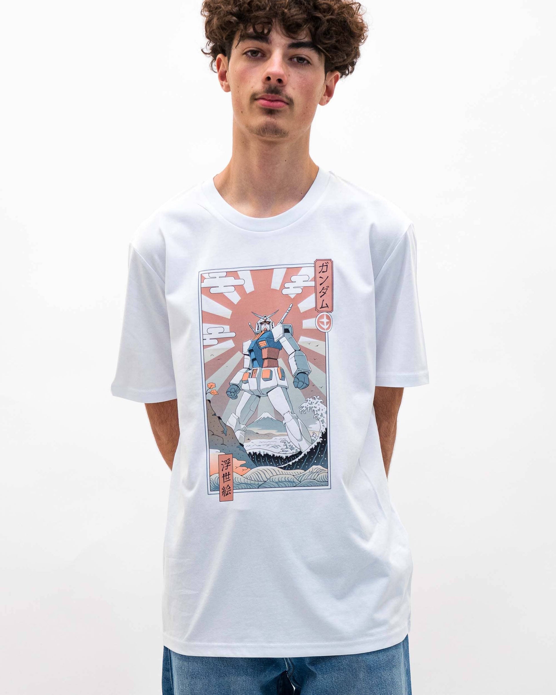 T-shirt Ukiyo-e con robot Mobile Suit