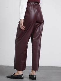 Pantaloni Napa in Ecopelle a Vita Alta