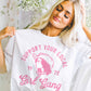 T-shirt grafica "Girl Gang" in cotone pettinato