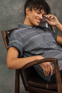Camicia Bea in cotone biologico a righe