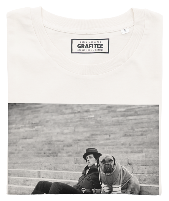 T-shirt Butkus & Rocky con stampa fotografica