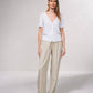 Cardigan in maglia fine con scollo a V e maniche corte