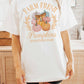 T-shirt oversize Farm Fresh Pumpkins con stampa zucche
