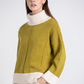 Maglione in maglia con collo alto a contrasto