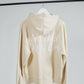 Felpa oversize con cappuccio No Bad Days Club beige