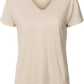 T-shirt in lino Simone grigio antico