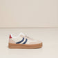 Sneakers platform in PU bicolore da donna