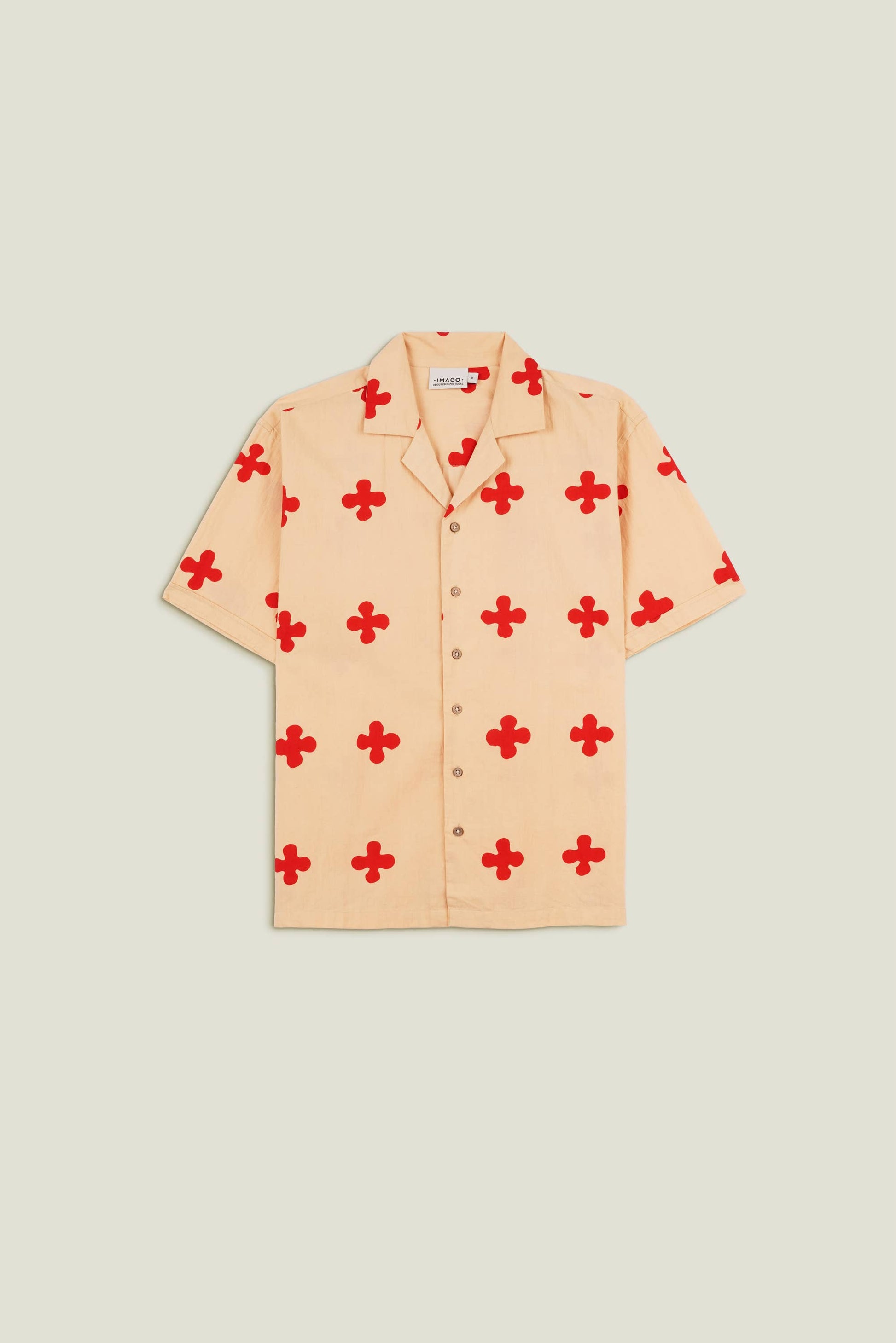 Camicia uomo Cross in cotone premium con stampa