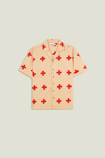 Camicia uomo Cross in cotone premium con stampa