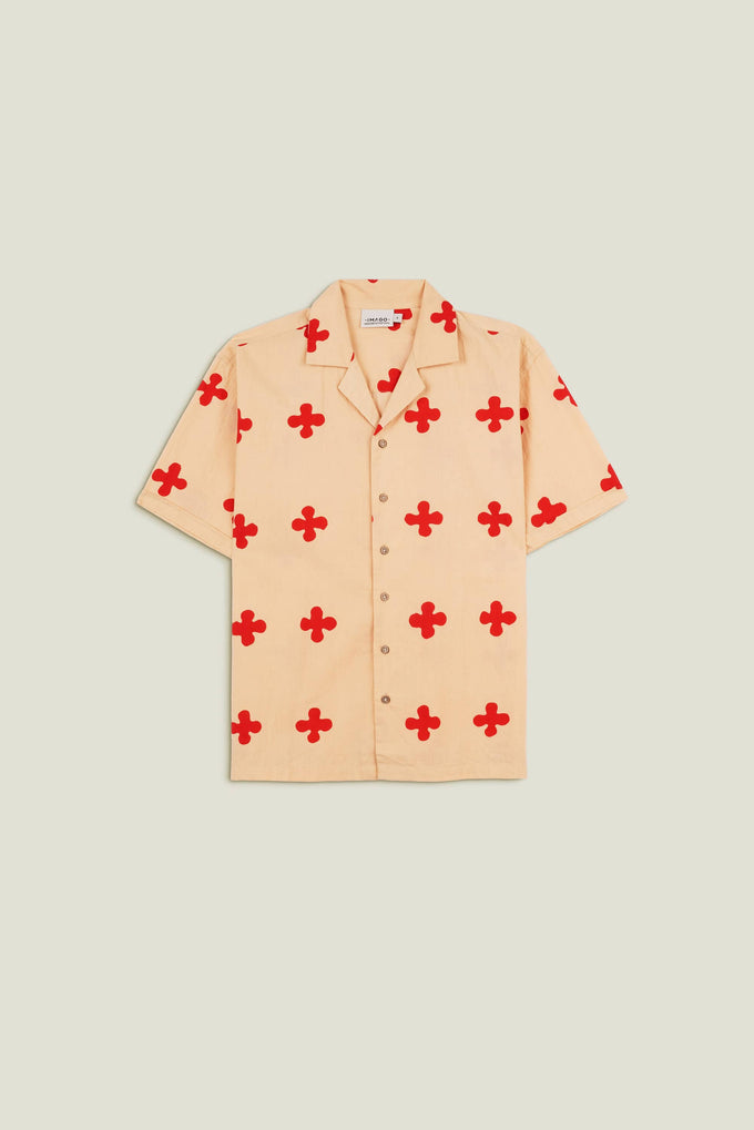 Camicia uomo Cross in cotone premium con stampa