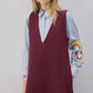Abito pinafore lungo con scollo a V