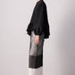 Gonna in organza nera trasparente