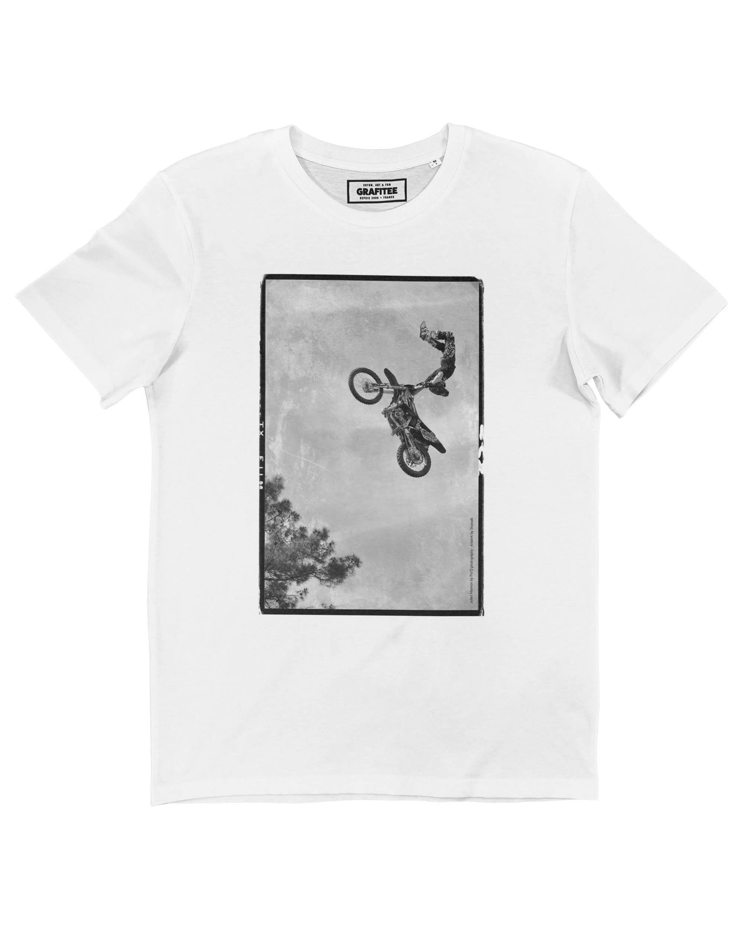 T-shirt sportiva vintage da moto