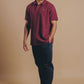 Polo Essential in Cotone Biologico Bordeaux
