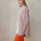 Maglione dolcevita ampio in misto cashmere