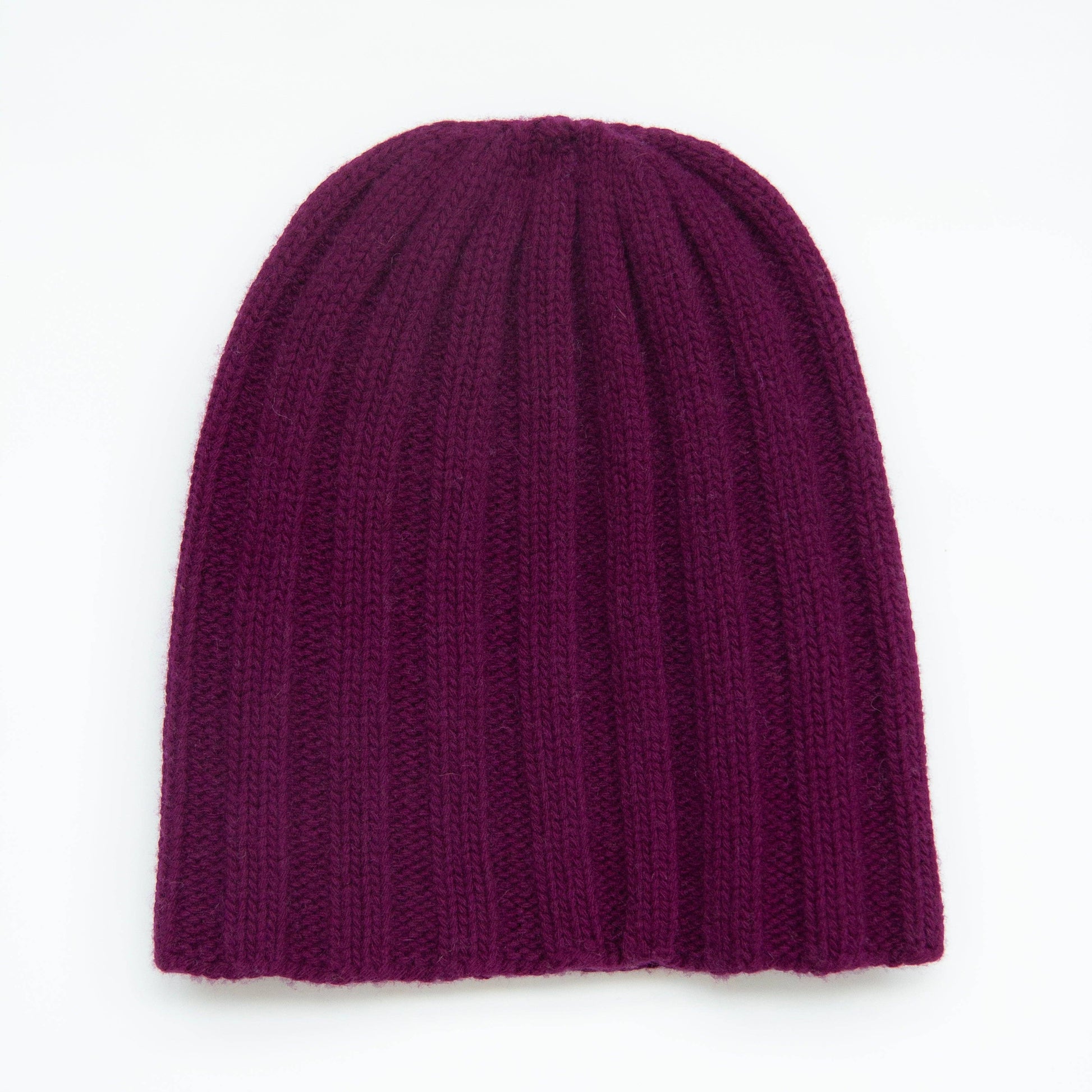 Berretto a coste in misto cashmere