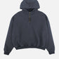 Felpa oversize super pesante con cappuccio e zip Eclipse Totale