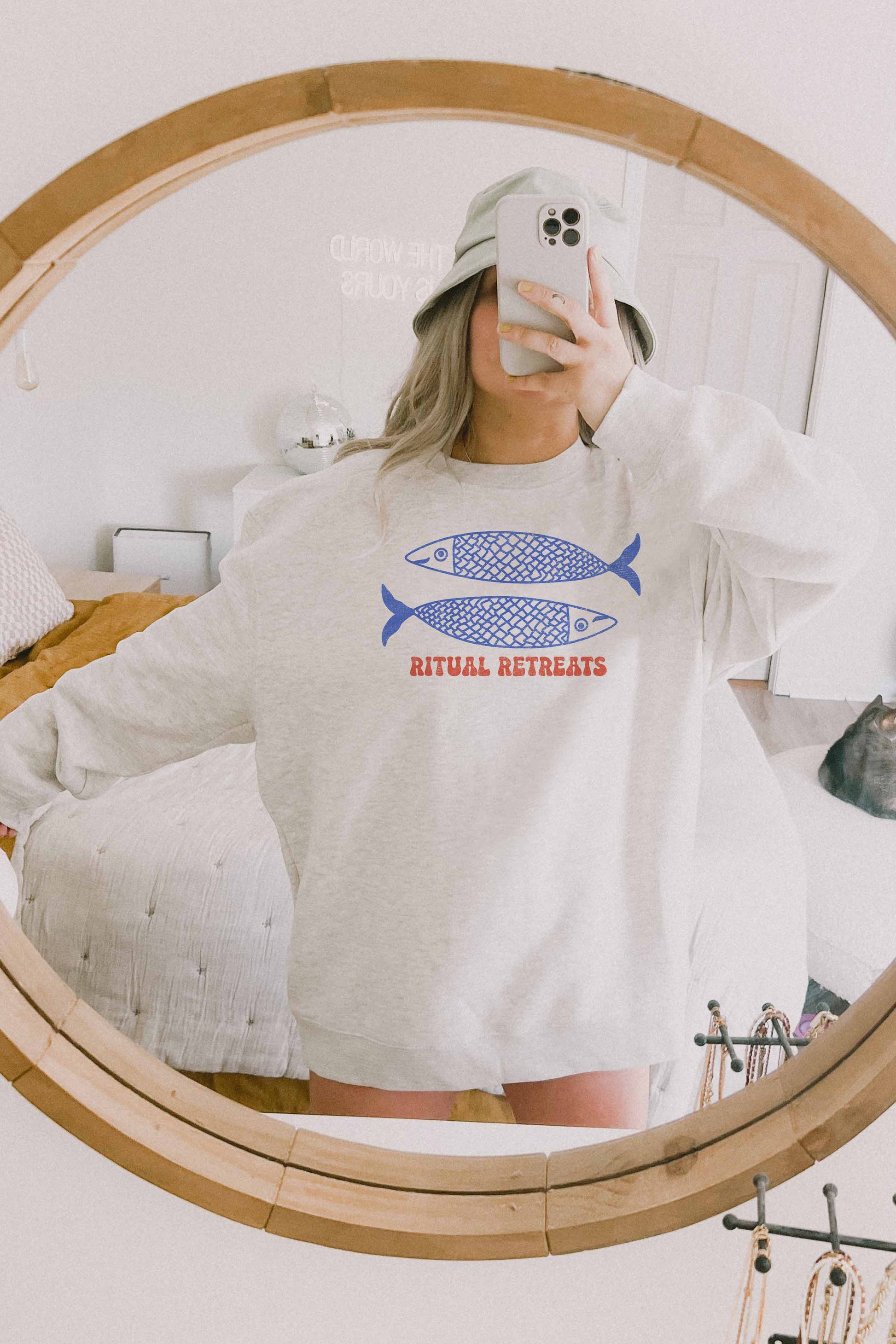 Felpa oversize grafica Ritual Retreats