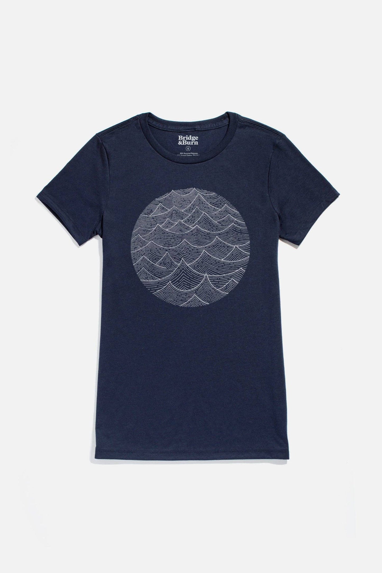 T-shirt donna Waves blu navy