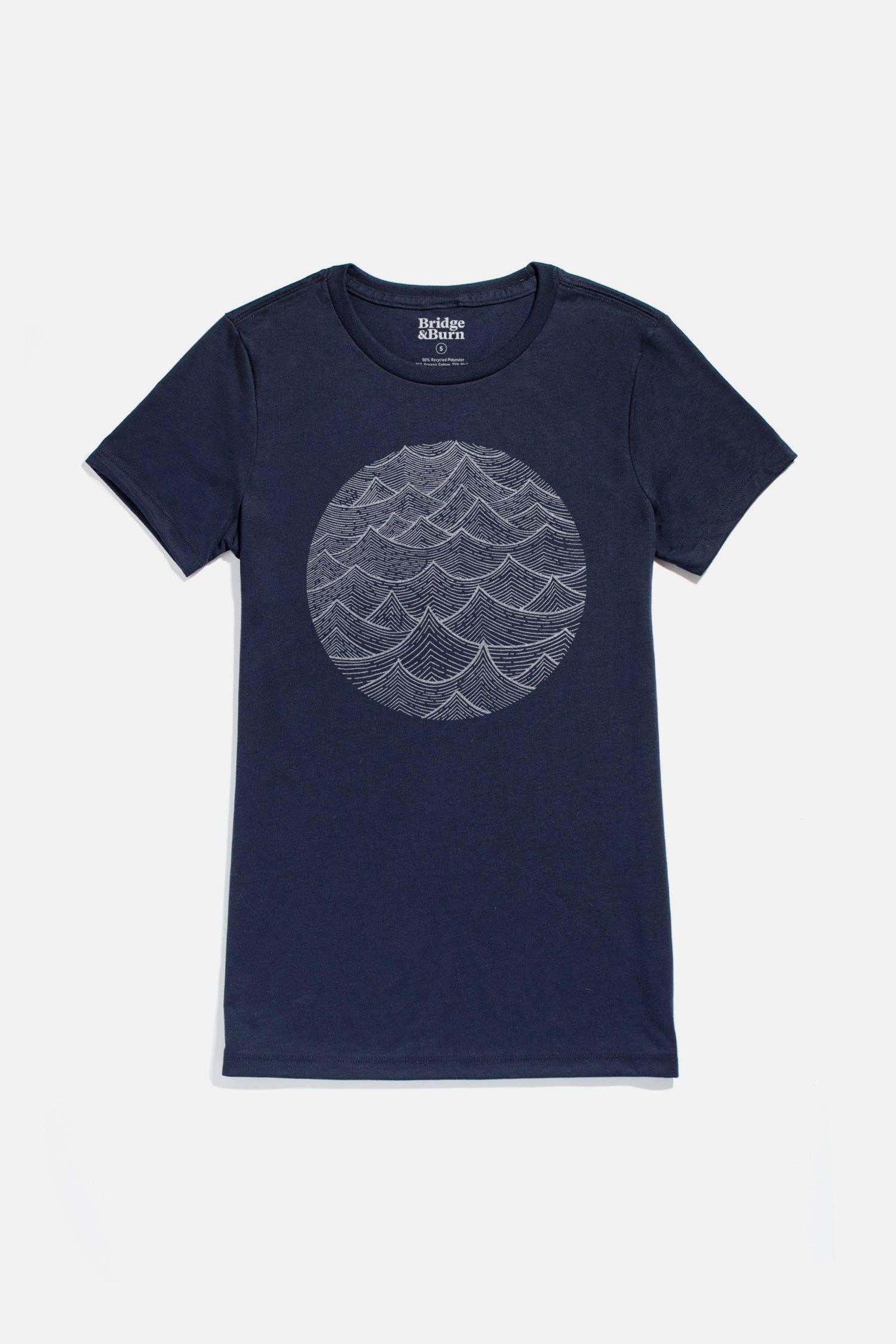 T-shirt donna Waves blu navy