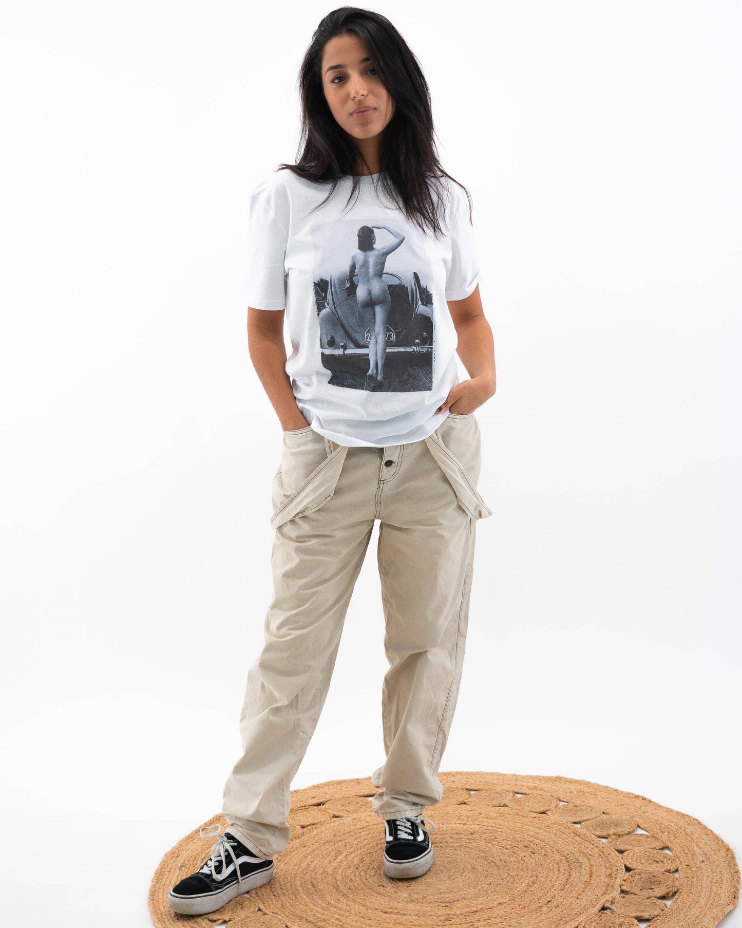 T-shirt Cox con stampa vintage auto d’epoca