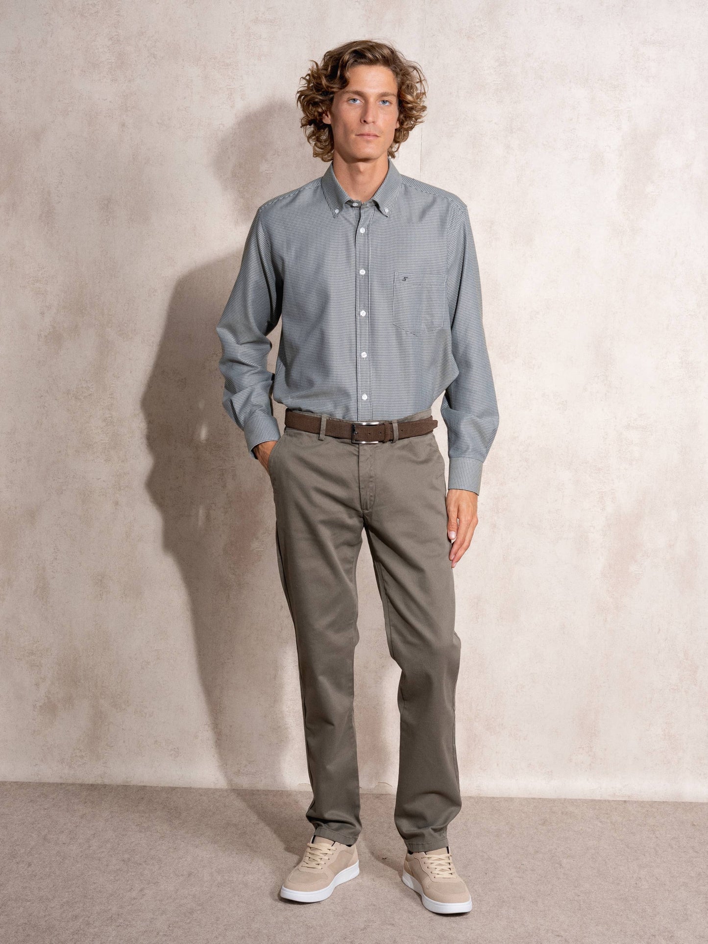 Pantaloni chino da uomo beige