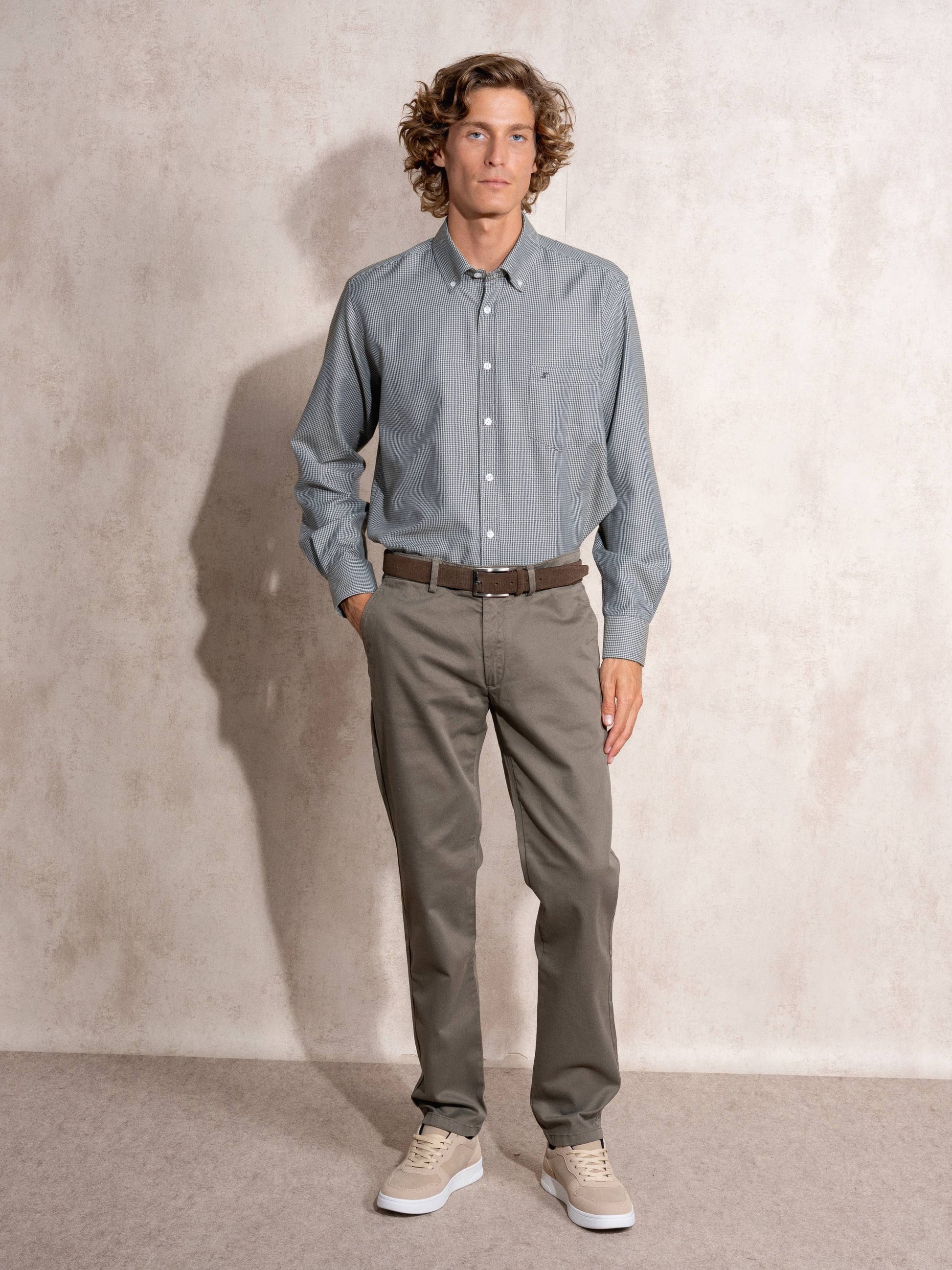 Pantaloni chino da uomo beige