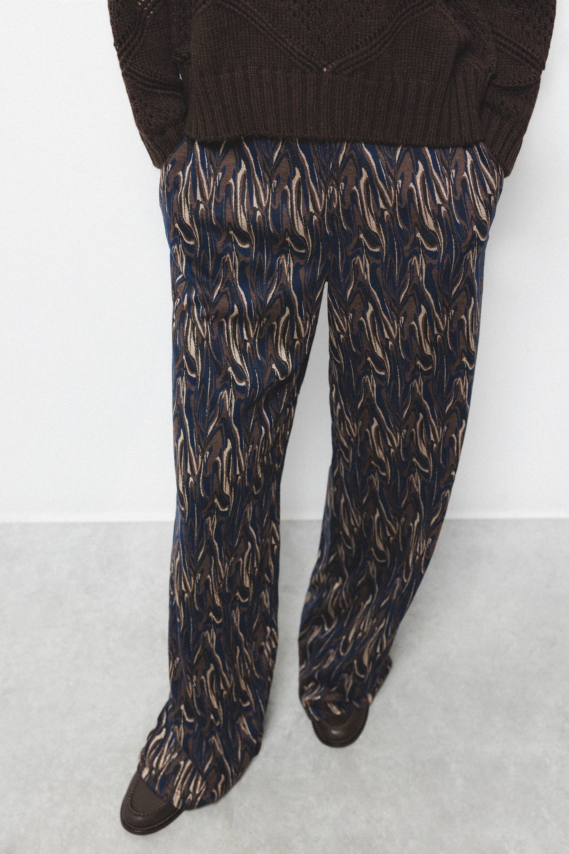 Pantaloni a stampa geometrica