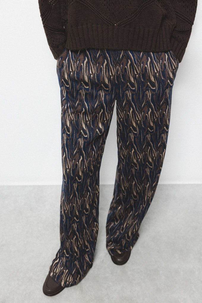 Pantaloni a stampa geometrica