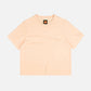 T-shirt essenziale pigmentata da donna crema burro in cotone biologico