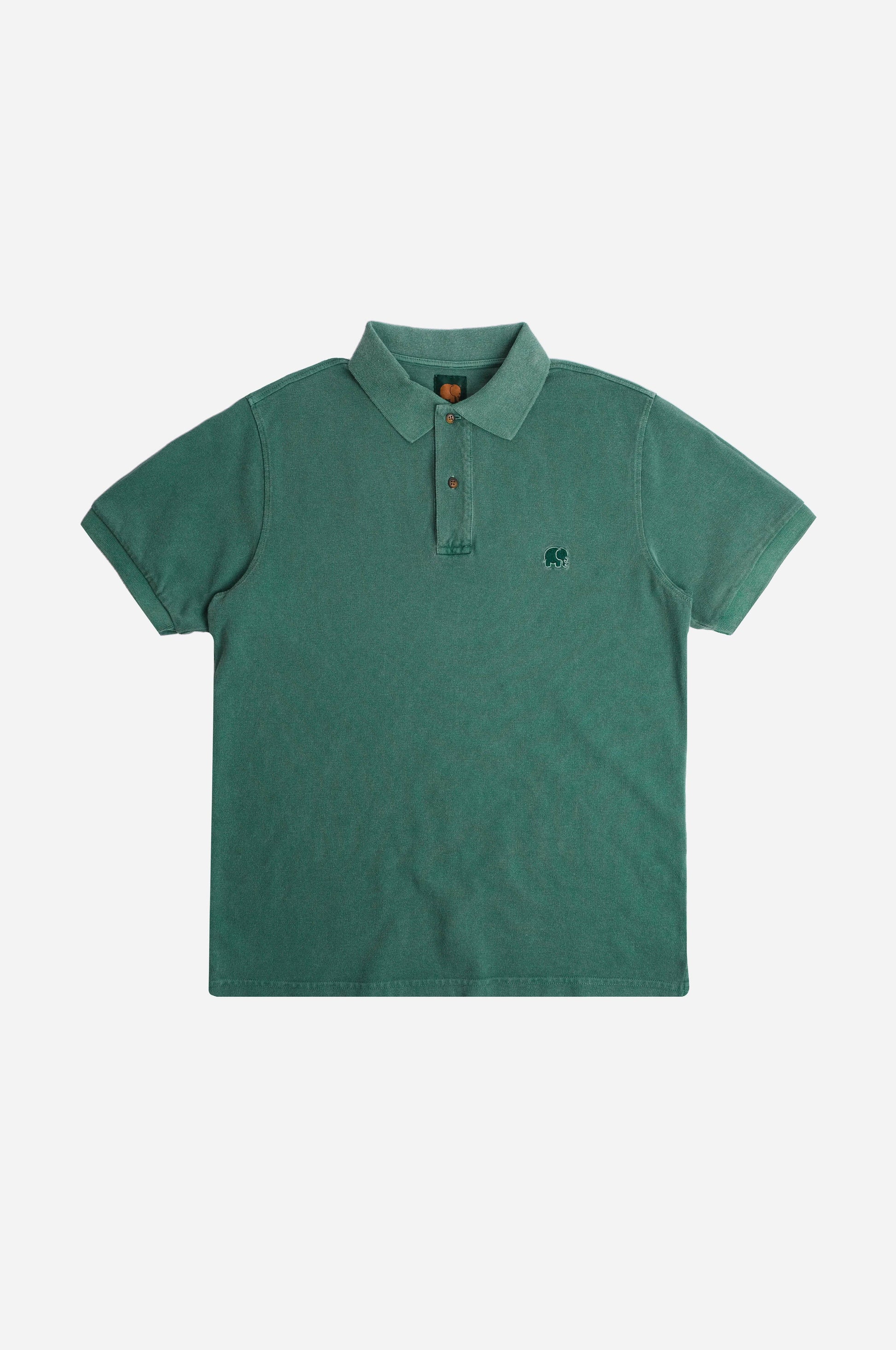 Polo uomo in cotone biologico tinto a pigmenti