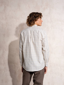 Camicia uomo a quadri in cotone misto