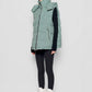 Gilet imbottito tweed con cappuccio rimovibile