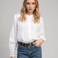 Camicia bianca con inserti in pizzo