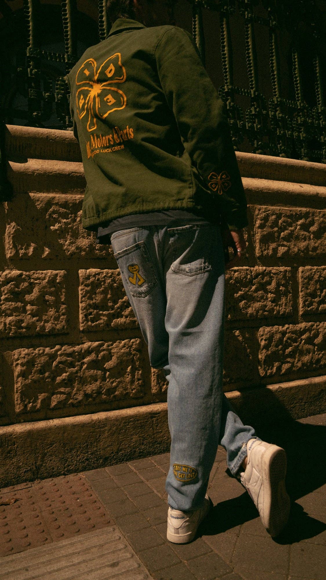 Jeans in denim di cotone biologico