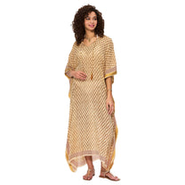 Kaftano estivo lungo boho con maniche 3/4