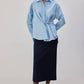 Camicia in popeline con accessori in metallo