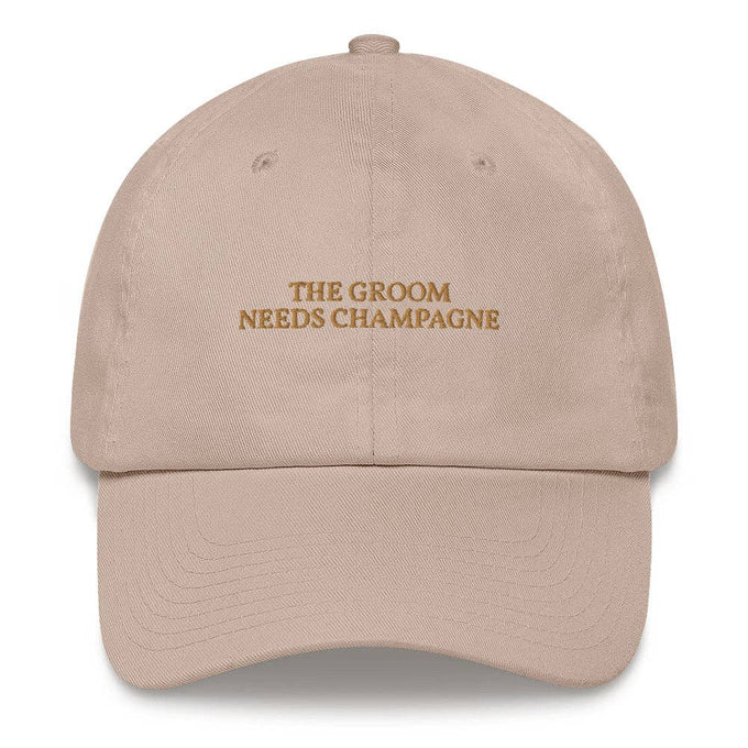 Cappello ricamato “The Groom Needs Champagne”
