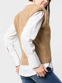 Gilet in maglia Risca con scollo a V