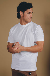 T-shirt Essentials in Cotone Organico Bianca