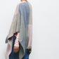 Mantella in maglia color block