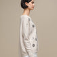 Maglione donna con paillettes a pois
