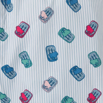 Boxer in cotone biologico con stampa sardine