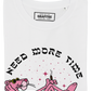 T-shirt unisex in cotone biologico “Need More Time” con grafica Pantera Rosa