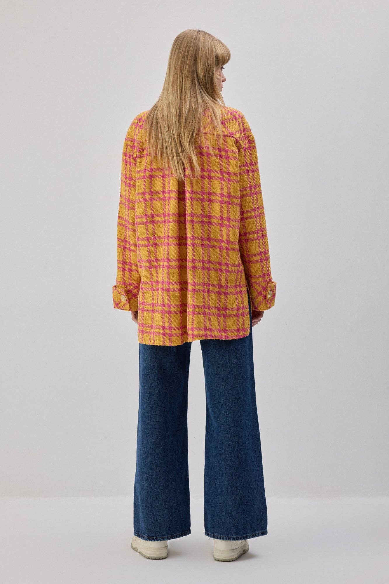 Camicia in tweed a quadri