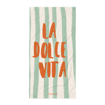 Asciugamano mare La Dolce Vita a righe