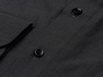 Camicia elegante grigia slim fit in cotone biologico