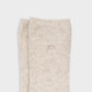 Calze beige in lana e angora
